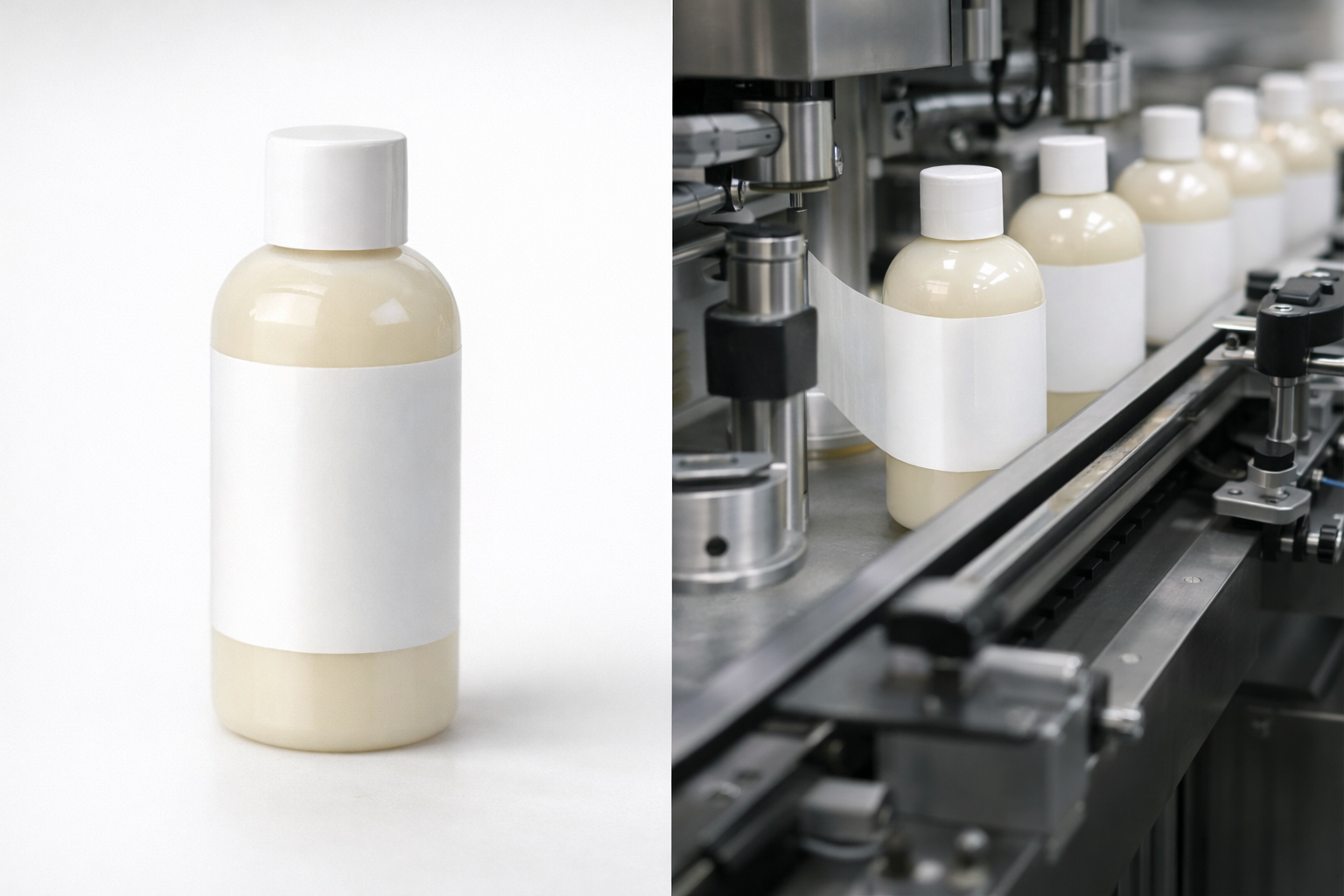 自动贴标机圆瓶贴标生产线