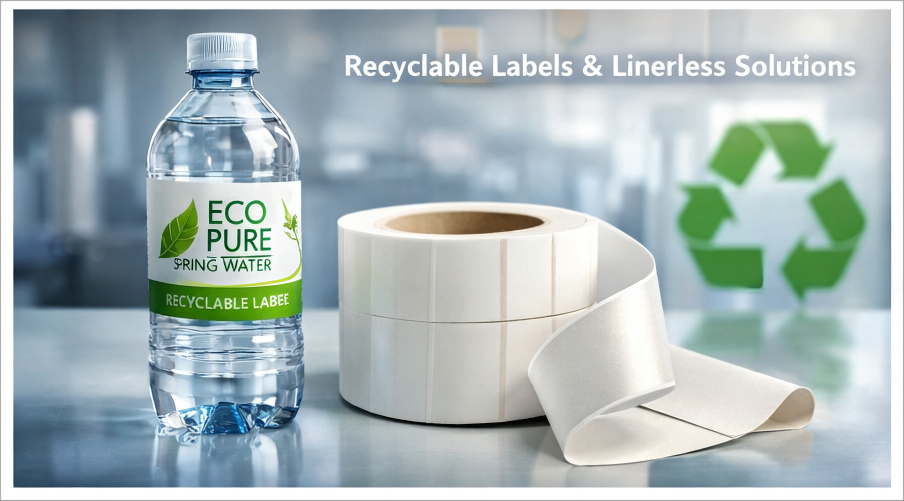 可回收PET瓶标签与无底纸标签应用趋势