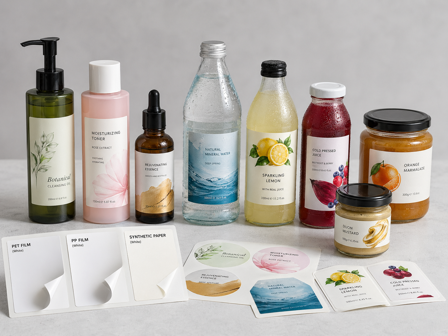 防水不干胶标签材质选择与应用场景