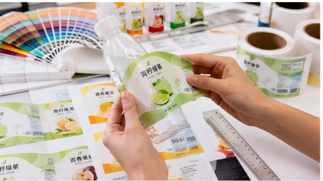 饮料瓶不干胶标签打样试贴与冷藏测试