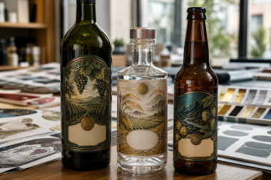 酒瓶不干胶标签怎么选？白酒、葡萄酒